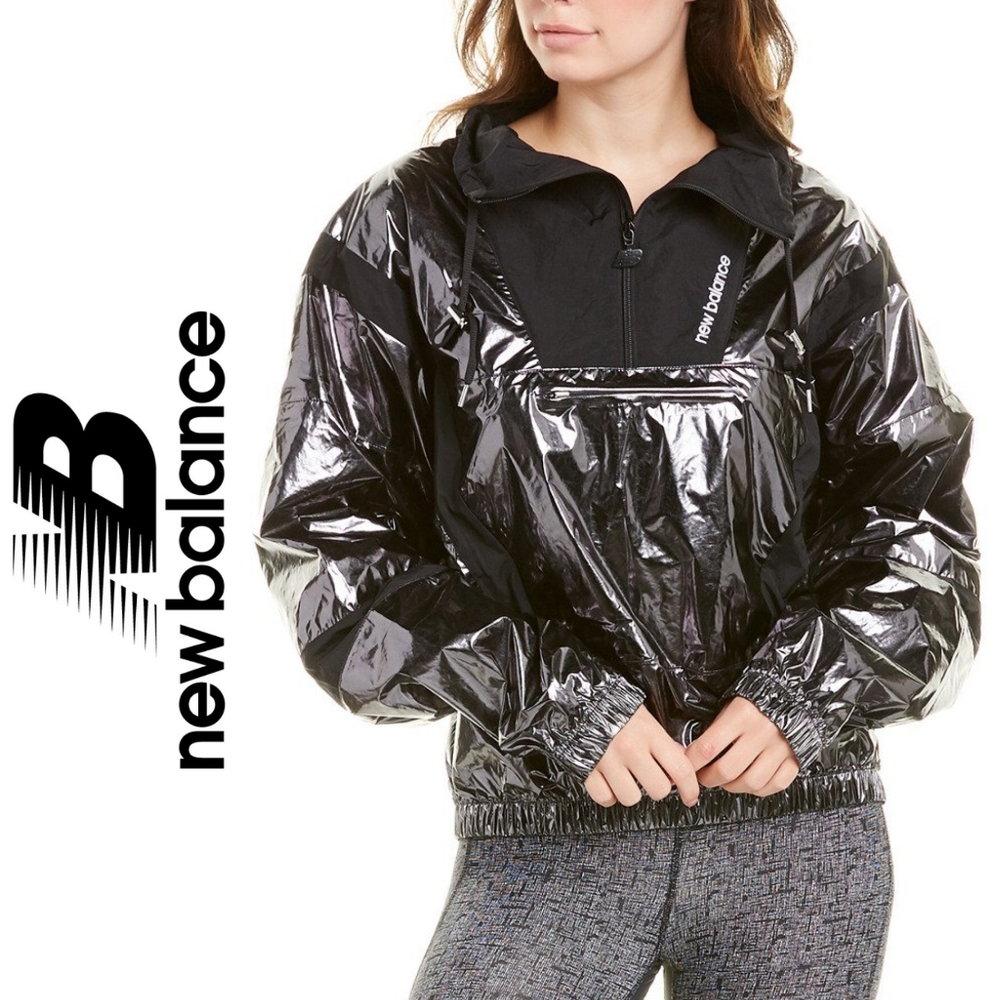 NWT New Balance metallic jacket windbreaker large